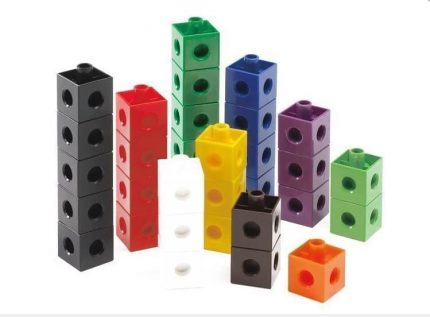 Geçmeli Birim Küpler Matematiğe ilk Adım Eğitici Birim Küp Snap Cubes Akıl Küpleri 100 parça