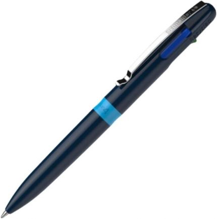 Take For Promo - 4 Renkli Tükenmez Kalem (Mavi Yeşil Kırmızı Siyah) Plastik Gövde Konforlu Yazım ve Tutuş