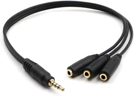 Lü Stereo Çoklayıcı 3 x 3.5 mm Aux SES SİSTEMİ KABLOSU