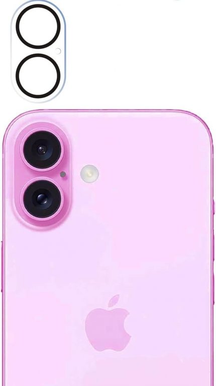 Trend iPhone 16 ve 16 Plus uyumlu FULL Kamera Lens Koruyucu Temperli Cam Kamera Koruyucu 9H Sertlik HD Şeffaf Kamera Lens Kapağı Cam Film