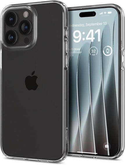iPhone 15 Pro Kılıf Liquid Crystal 4 Tarafı Tam Koruma Crystal Clear - ACS06699