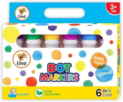 Dot Markers 6&apos; lı Yıkanabilir Boya