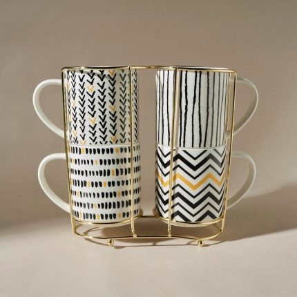 Nomar 5 Parça Standlı Mug Seti, Small