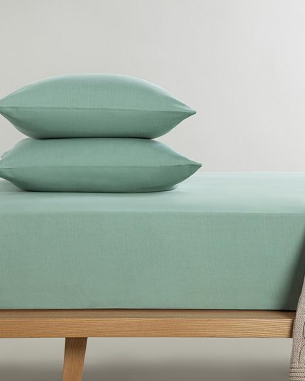 Home Novella Premium Soft Cotton Çift Kişilik Lastikli Çarşaf Takımı Seledon