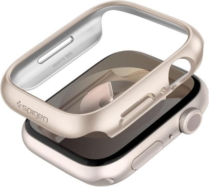 Apple Watch 41mm (Seri 9/8/7) Kılıf Thin Fit Starlight - ACS04185