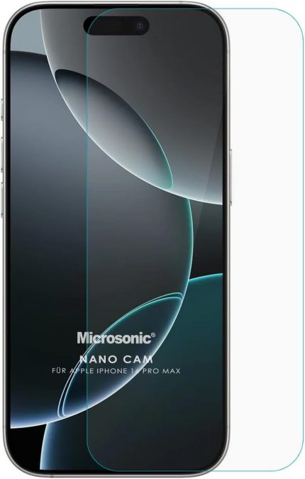 Apple iPhone 16 Pro Max Nano Glass Cam Ekran Koruyucu [iPhone 16 Pro Max ile Uyumlu Ekran Koruyucu - Şeffaf]