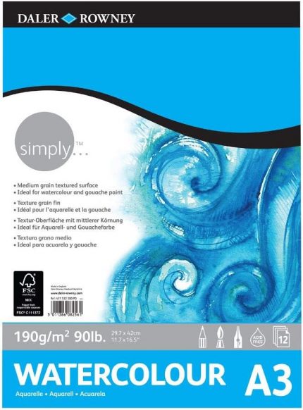 Rowney Simply Sulu Boya Blok 190gr - A3