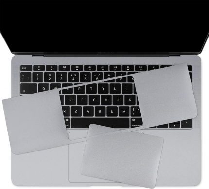 Macbook Pro Laptop Kaplama 13 inç M1-M2, Sticker Koruyucu Touchpad Trackpad A2251 A2289 A2338 ile Uyumlu Gri