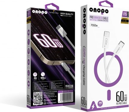 Uyumlu Pro Örgülü Kablo Type-c To Type-c Şarj Ve Data Kablosu 60w - I15