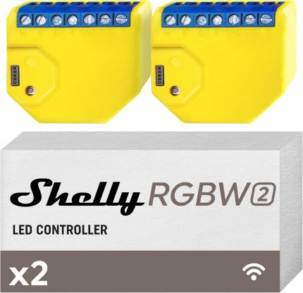 RGBW 2 Takım ile 2 Parça Anahtarları/Denetleyici LED Şerit RGB WiFi Amazon Alexa ile Çalışır Google Ev MQTT Kontrolü App ile ShBulut Yeni Sarı