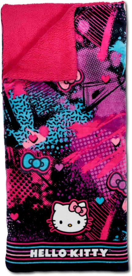 Hello Kitty Bulut Sherpa Pijama Çantası, 68,5 cm x 157,5 cm, Slumber Kitty