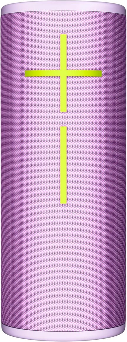 Ears BOOM 4 Taşınabilir Su Geçirmez Bluetooth Hoparlör, 360 Derece, Güçlü, Sürükleyici, Kristal Netliğinde Ses, 15 Saatlik Pil Ömürlü ve 45m Kullanım Mesafeli Batmaz Hoparlör, Lila