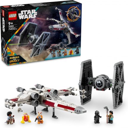 TIE Fighter ve X-Wing Birleşimi 75393-9 Yaş ve Üzeri  Sevenler için İnşa Edilebilen Starfighter Oyuncak Yapım Seti (1063 Parça)