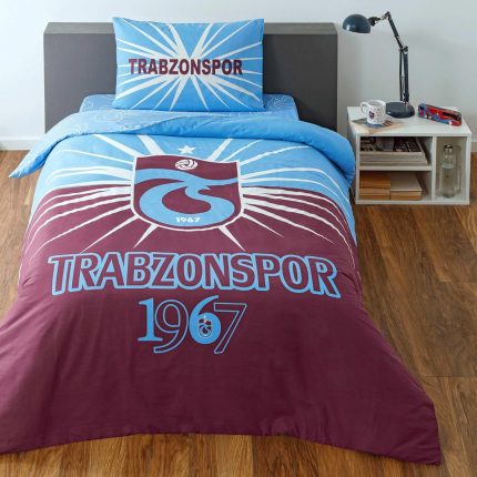 Lisanslı Pamuk Trabzonspor Light Glow Nevresim Takımı Çok Renkli Tek Kişilik