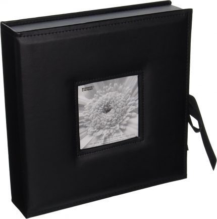 Photo Albums 120 Cepli 3 Halkalı Dikişli Suni Deri Çerçeve Kapak Fotoğraf Kutusu 4 x 15 inç/5 x 17 inç/6 x 20 cm Baskılar, Siyah
