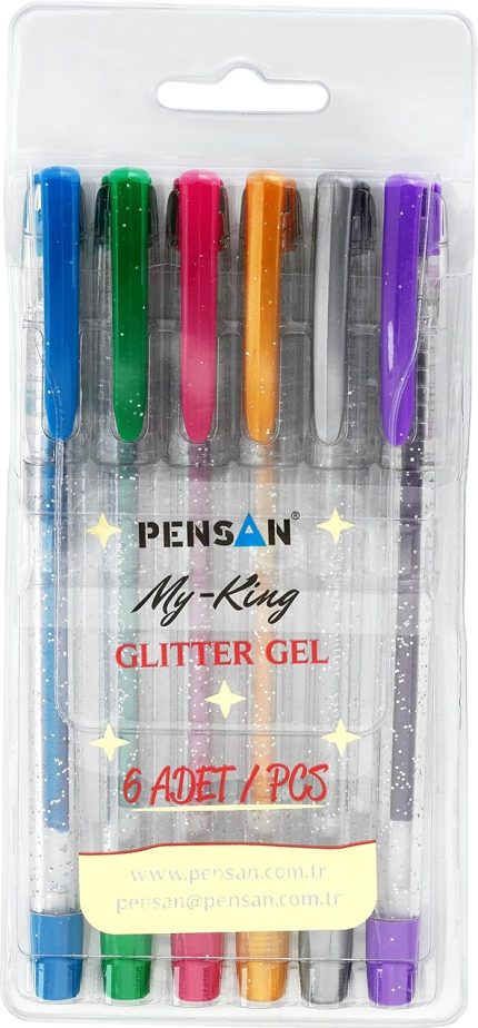 My-Kıng Simli Jel Kalem 6Lı Set - PE02227JK00S6