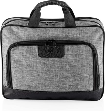 Modern 15.6” Su Geçirmez Kumaş ve Fermuar Koruyuculu MacBook Notebook Laptop El Çantası Gri ETK10
