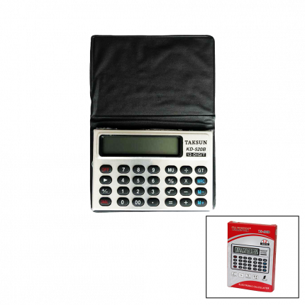 12 HANELİ MİNİ CEP - KILIFLI HESAP MAKİNESİ6.6X1.9X9.3CM TS-520B