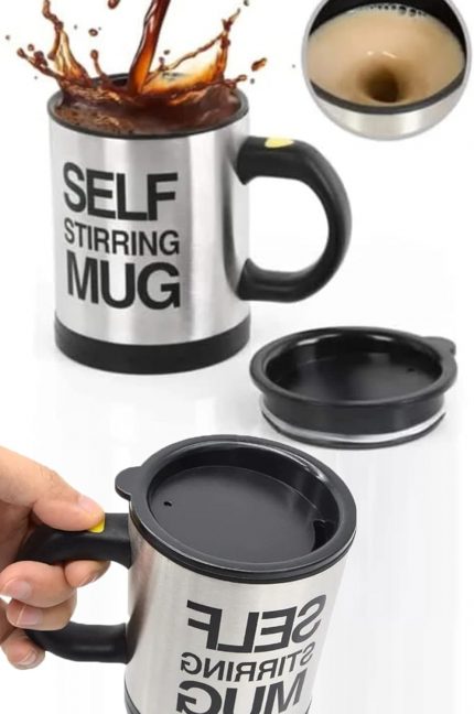 Karıştırıcı Özellikli Mikser Kupa Bardak Self Stirring Mug